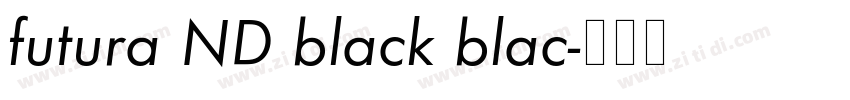 futura ND black blac字体转换 futura ND black blac字体转换